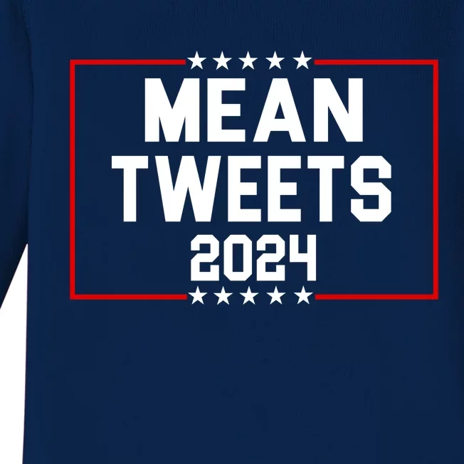 Mean Tweets 2024 Baby Long Sleeve Bodysuit