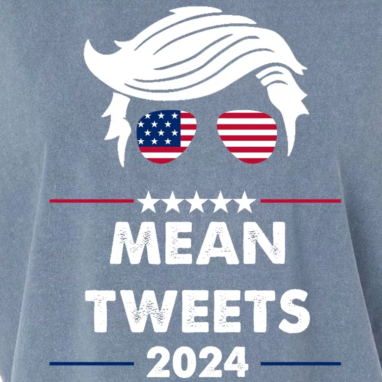 Mean Tweets 2024 Pro Trump Garment-Dyed Women's Muscle Tee