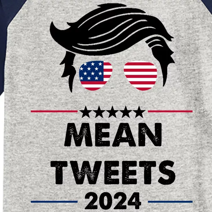 Mean Tweets 2024 Pro Trump Kids Colorblock Raglan Jersey