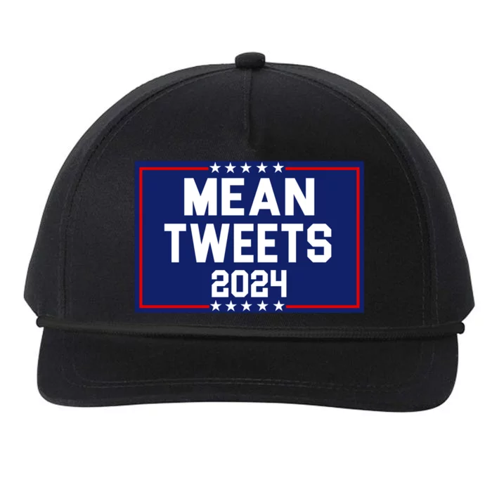 Mean Tweets 2024 Pro Trump Election Snapback Five-Panel Rope Hat