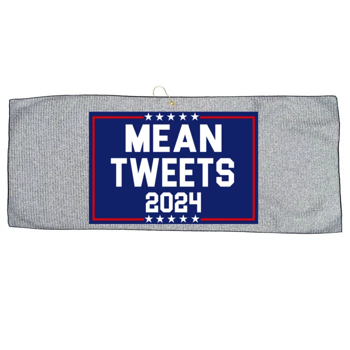 Mean Tweets 2024 Pro Trump Election Large Microfiber Waffle Golf Towel