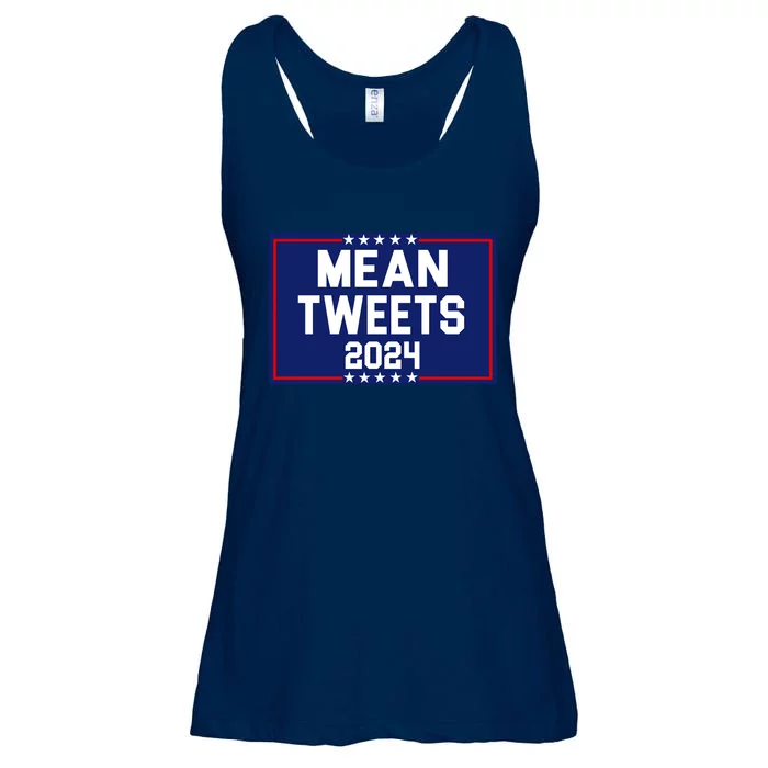 Mean Tweets 2024 Pro Trump Election Ladies Essential Flowy Tank