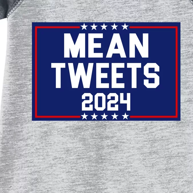 Mean Tweets 2024 Pro Trump Election Infant Baby Jersey Bodysuit