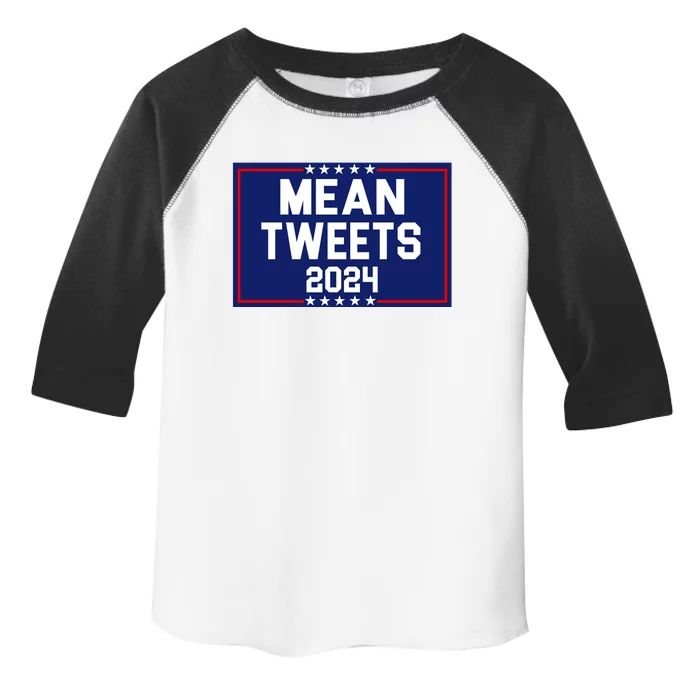 Mean Tweets 2024 Pro Trump Election Toddler Fine Jersey T-Shirt