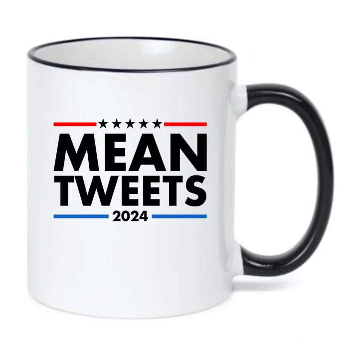 Mean Tweets Trump Election 2024 Black Color Changing Mug