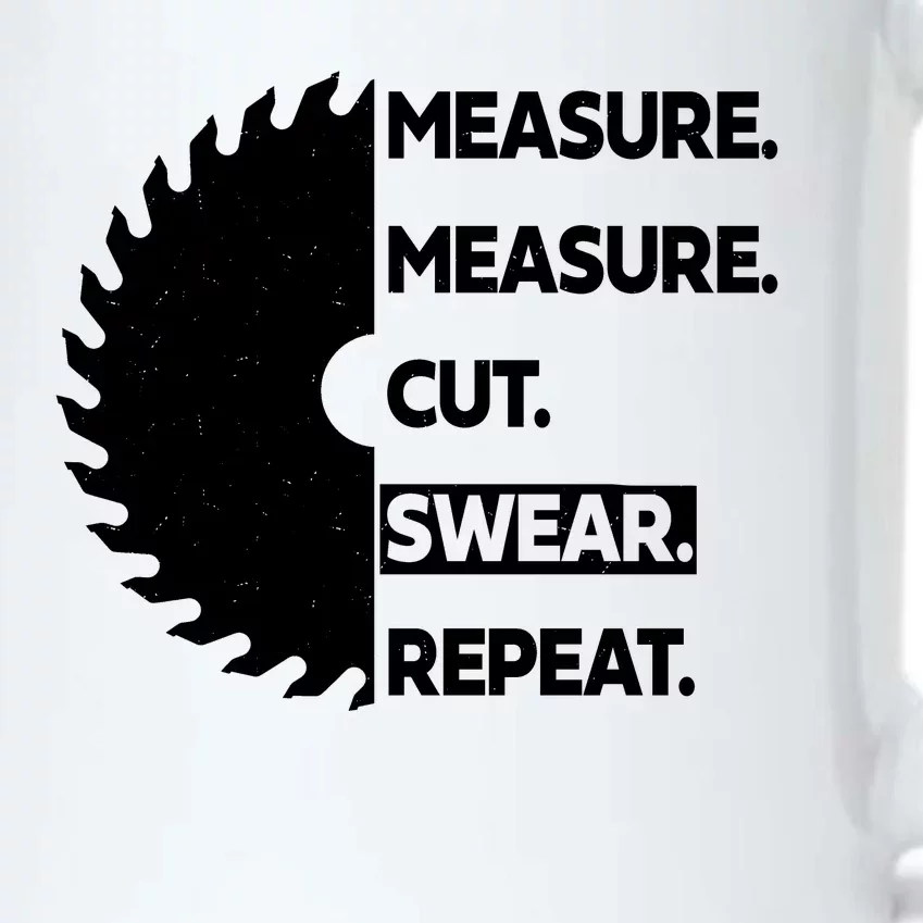 Measure Measure Cut Swear Black Color Changing Mug