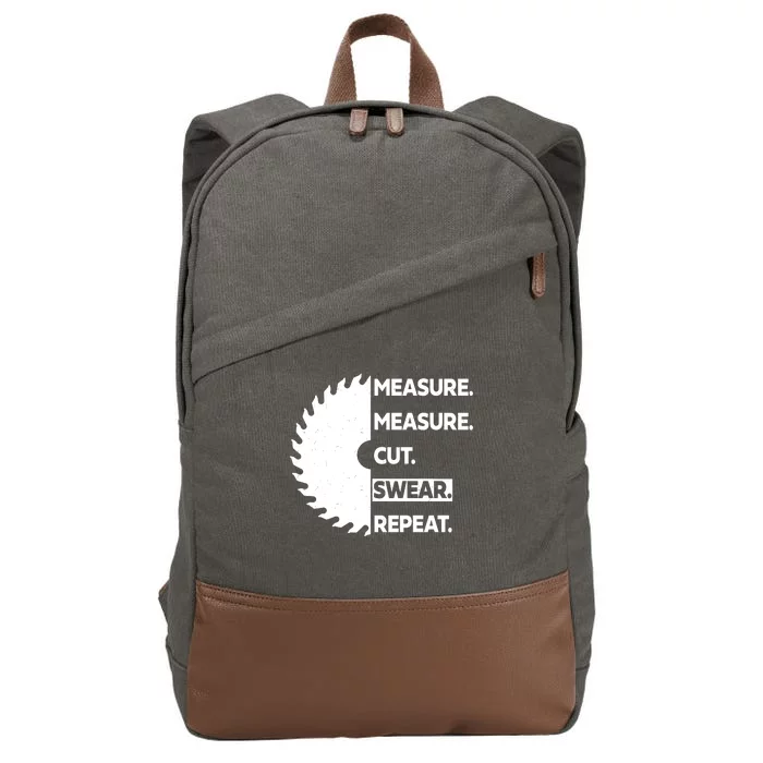 Measure Measure Cut Swear Cotton Canvas Backpack