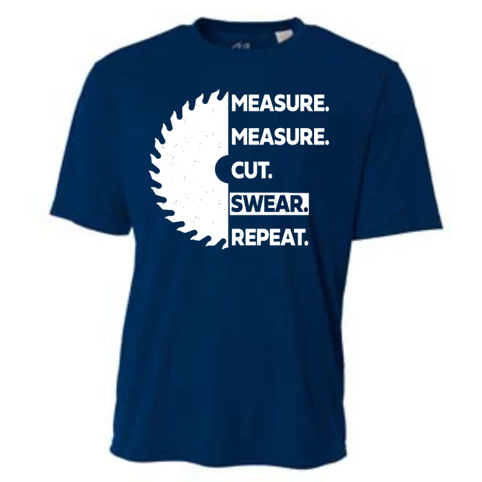 Measure Measure Cut Swear Cooling Performance Crew T-Shirt