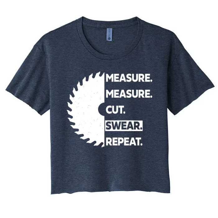 Measure Measure Cut Swear Women's Crop Top Tee