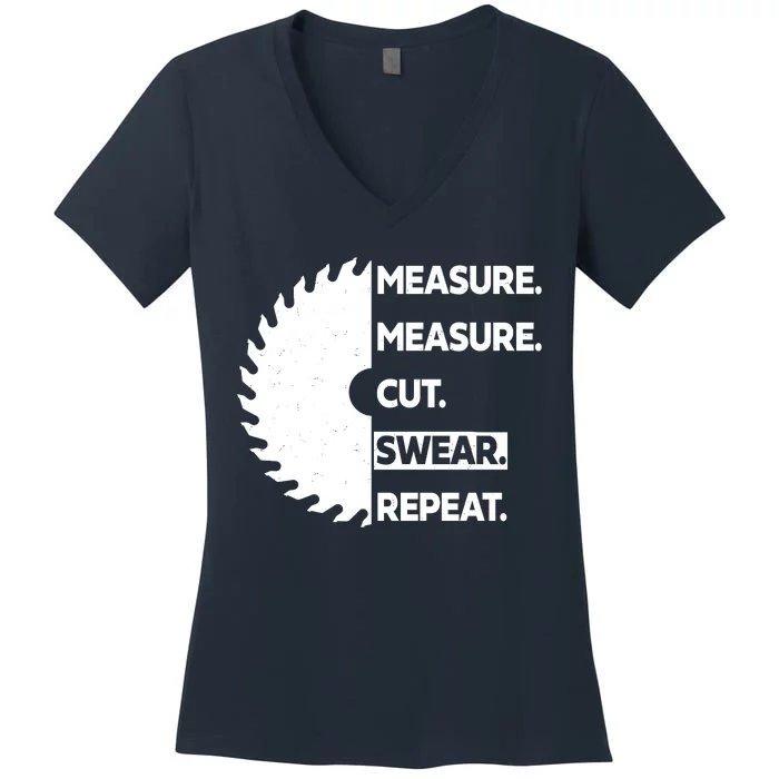 Measure Measure Cut Swear Women's V-Neck T-Shirt