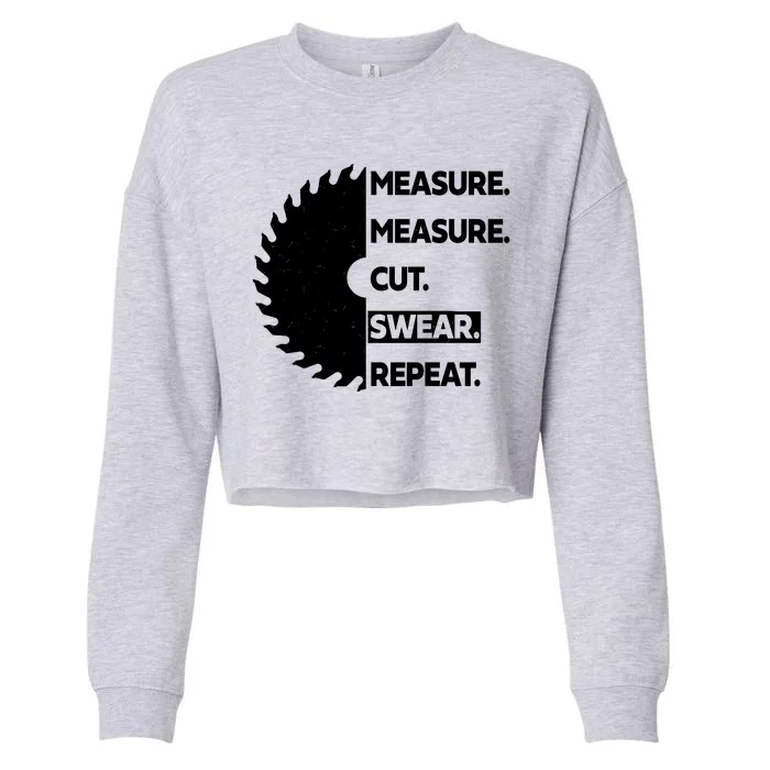 Measure Measure Cut Swear Cropped Pullover Crew