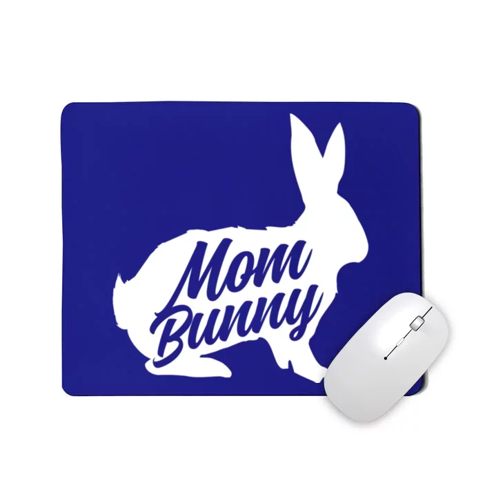 Mom Easter Bunny Silhouette Matching Family Gift Mousepad