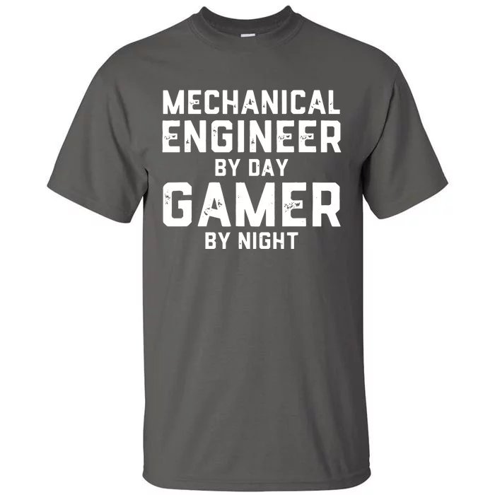 Mechanical Engineer By Day Gamer By Night Meme For Engineers Tall T-Shirt