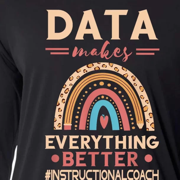 Makes Everything Better Academic Data Instructional Coach Cooling Performance Long Sleeve Crew