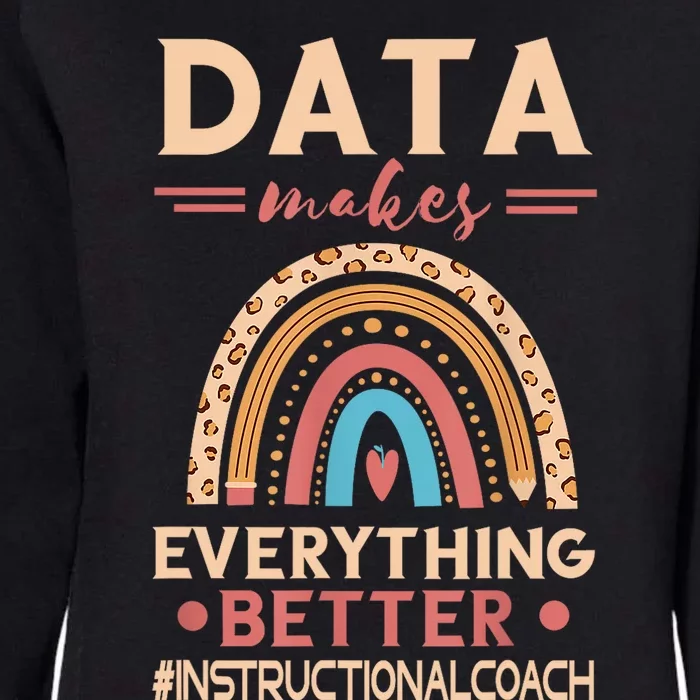 Makes Everything Better Academic Data Instructional Coach Womens California Wash Sweatshirt