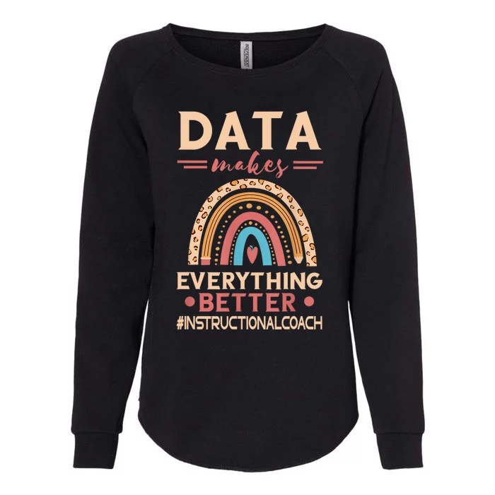 Makes Everything Better Academic Data Instructional Coach Womens California Wash Sweatshirt