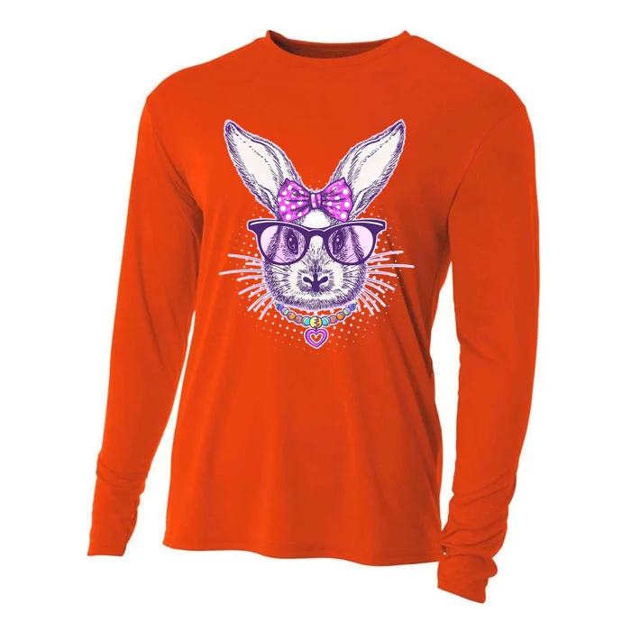 Miss Easter Bunny Matching Family Couple Cooling Performance Long Sleeve Crew