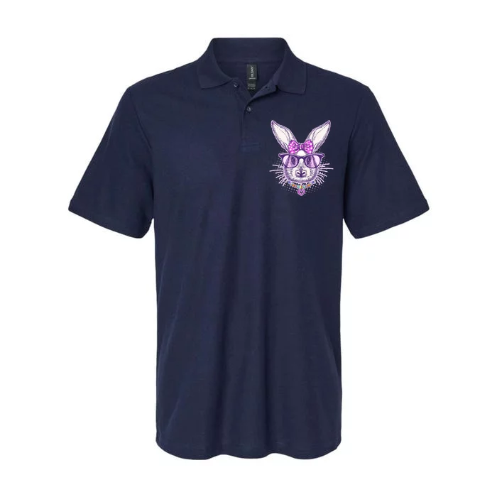 Miss Easter Bunny Matching Family Couple Softstyle Adult Sport Polo