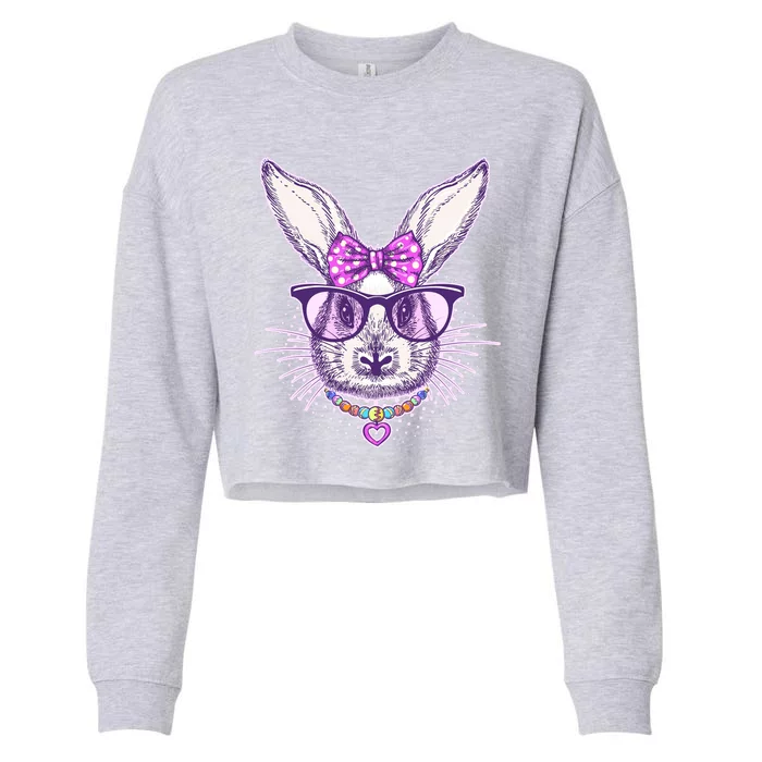 Miss Easter Bunny Matching Family Couple Cropped Pullover Crew