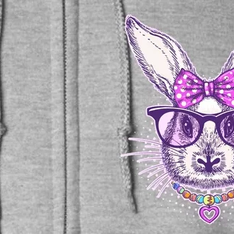 Miss Easter Bunny Matching Family Couple Full Zip Hoodie