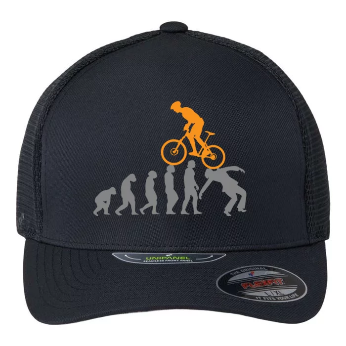 MTB Evolution Bike Mountain Accessories Bicycle Flexfit Unipanel Trucker Cap