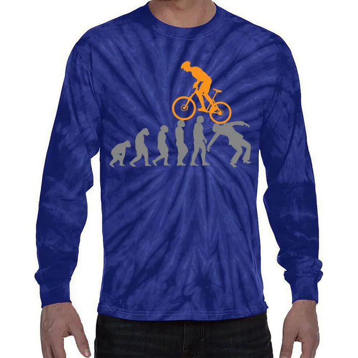 MTB Evolution Bike Mountain Accessories Bicycle Tie-Dye Long Sleeve Shirt