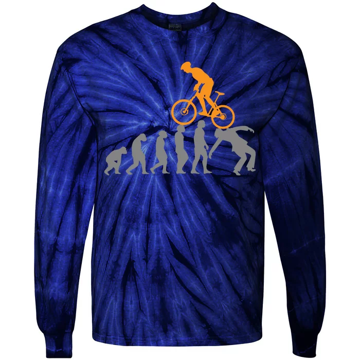 MTB Evolution Bike Mountain Accessories Bicycle Tie-Dye Long Sleeve Shirt