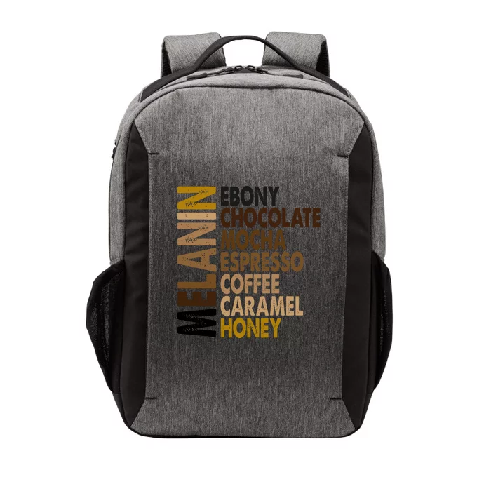 Melanin Ebony Chocolate Mocha Espresso Coffee Cocoa Caramel Honey Vector Backpack