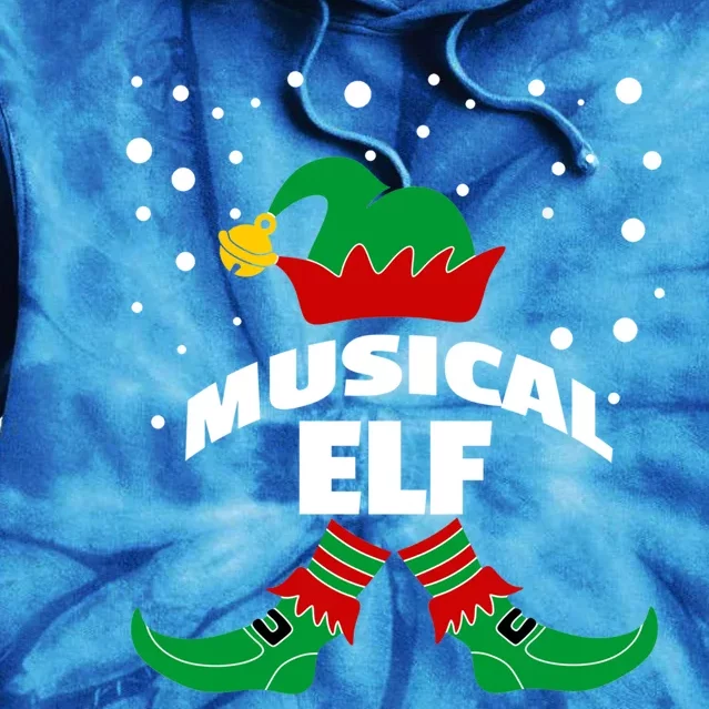 Musical Elf Christmas Family Group Pictures SantaS Helper Gift Tie Dye Hoodie