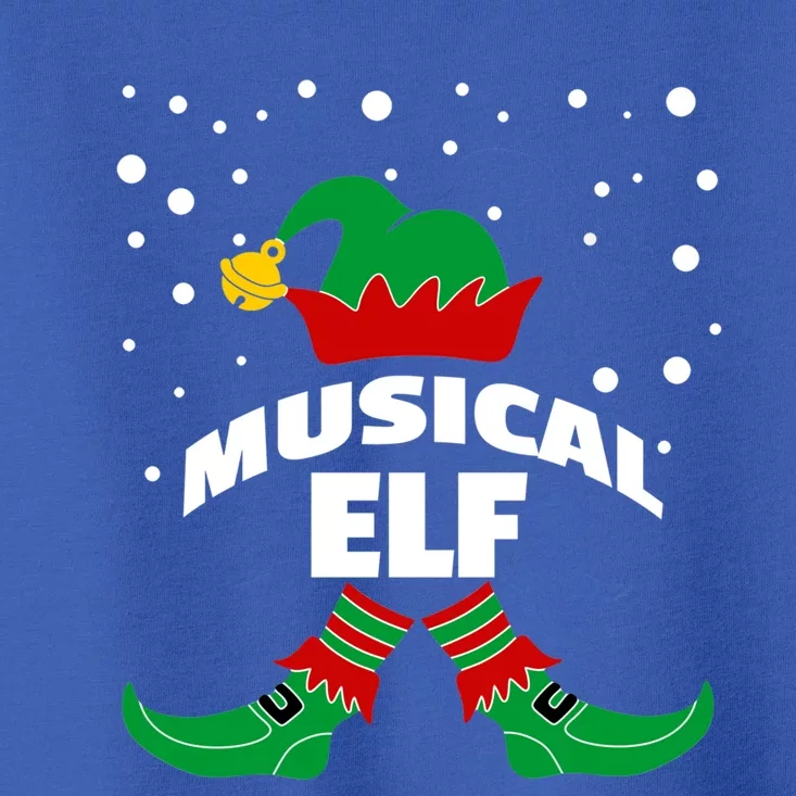 Musical Elf Christmas Family Group Pictures SantaS Helper Gift Toddler T-Shirt