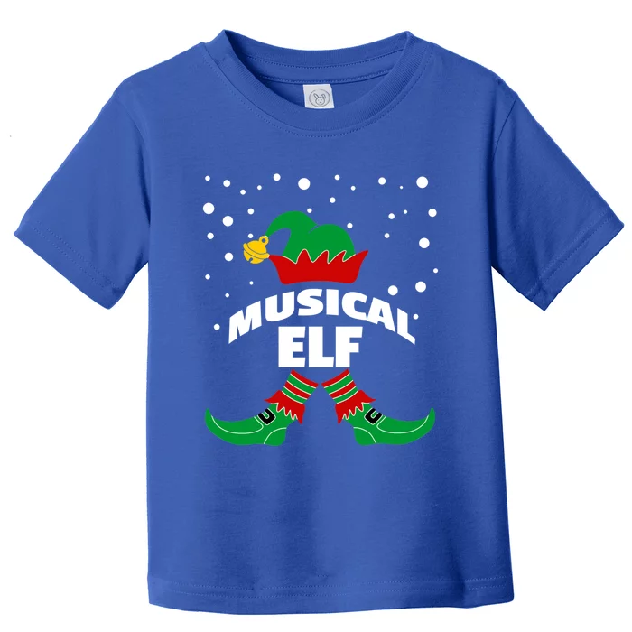 Musical Elf Christmas Family Group Pictures SantaS Helper Gift Toddler T-Shirt