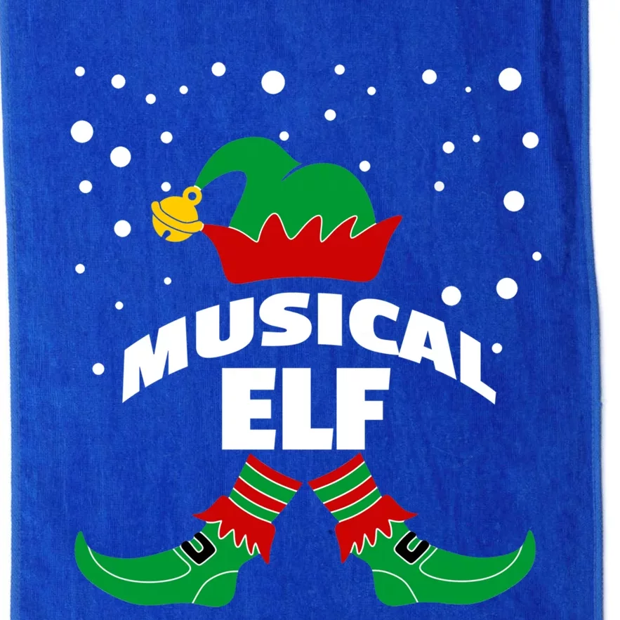 Musical Elf Christmas Family Group Pictures SantaS Helper Gift Platinum Collection Golf Towel