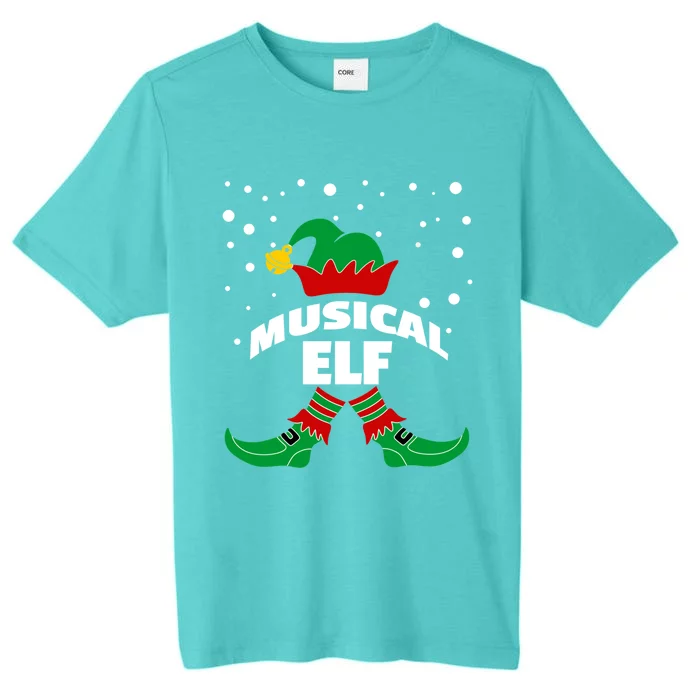 Musical Elf Christmas Family Group Pictures SantaS Helper Gift ChromaSoft Performance T-Shirt