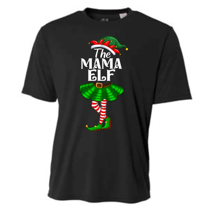 Mama Elf Christmas Costume Matching Family Mama Elf Squad Gift Cooling Performance Crew T-Shirt