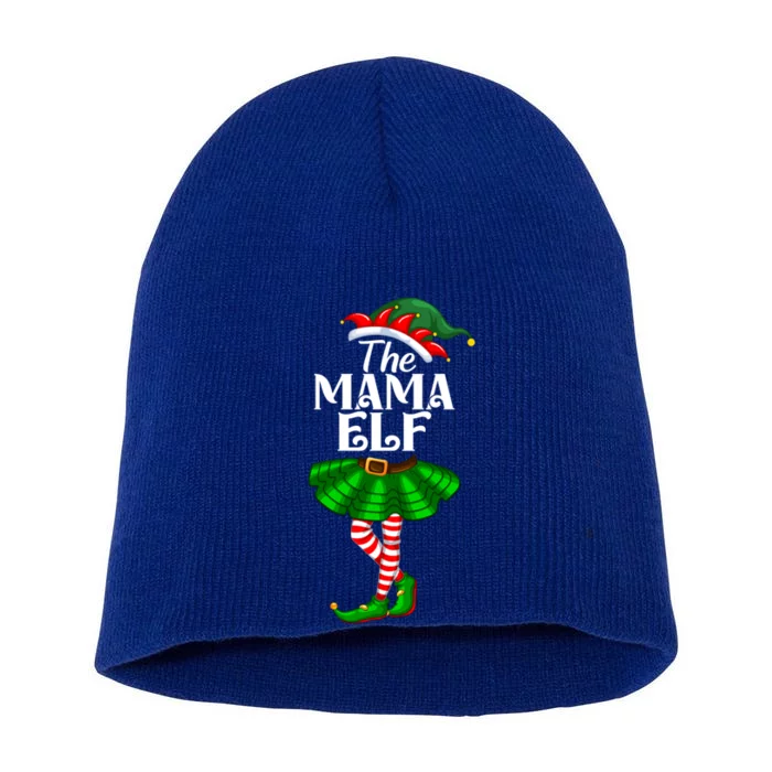 Mama Elf Christmas Costume Matching Family Mama Elf Squad Gift Short Acrylic Beanie