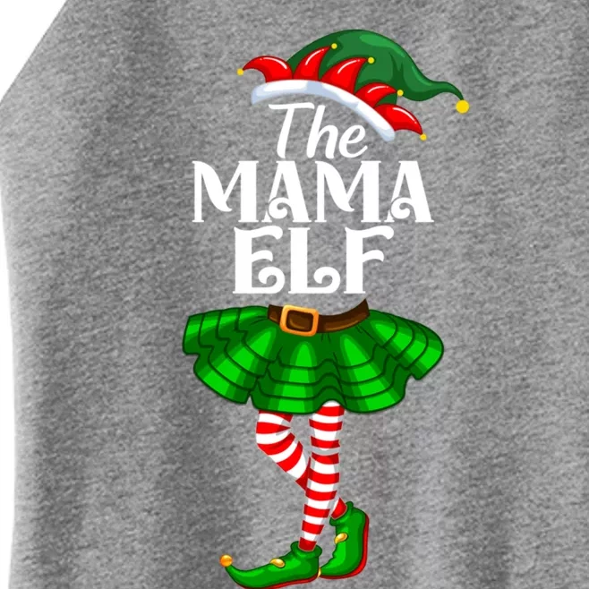 Mama Elf Christmas Costume Matching Family Mama Elf Squad Gift Women’s Perfect Tri Rocker Tank