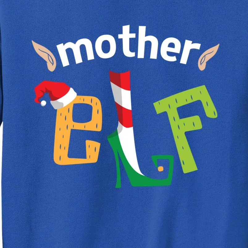 Mother Elf Christmas Elves Squad Mama Matching Elf Family Gift Tall Sweatshirt