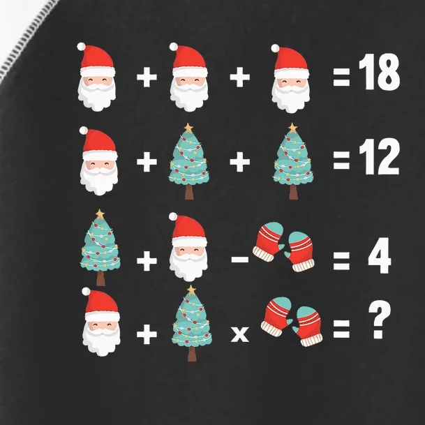 Math Equation Christmas Pajama Cool Teacher Santa Xmas Tree Toddler Fine Jersey T-Shirt