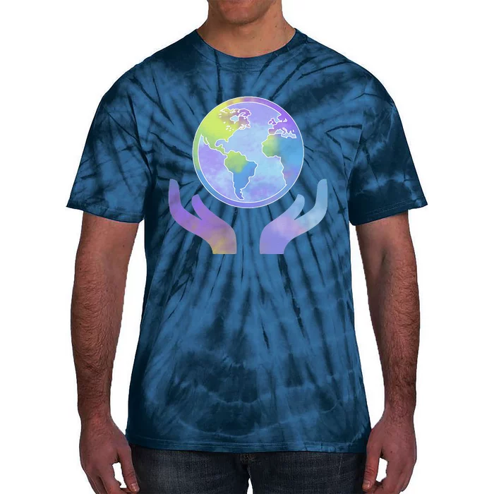 Mother Earth Climate Change Global Warming Earth Day Tie-Dye T-Shirt