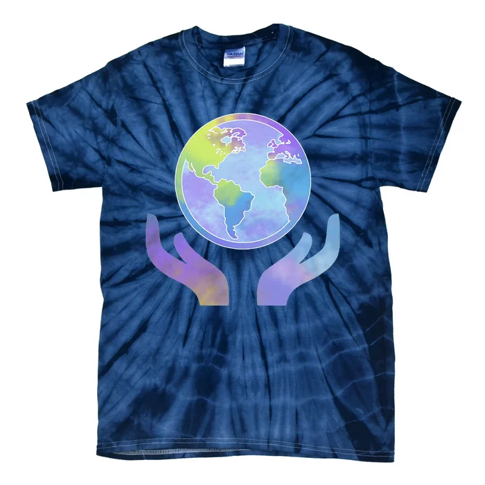 Mother Earth Climate Change Global Warming Earth Day Tie-Dye T-Shirt