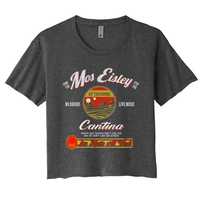 Mos Eisley Cantina Women's Crop Top Tee