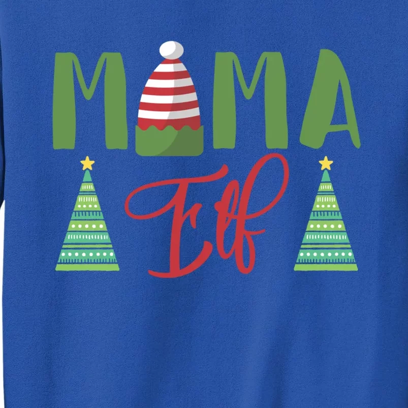 Mama Elf Christmas Elf Mother Mom Elf Funny Gift Sweatshirt