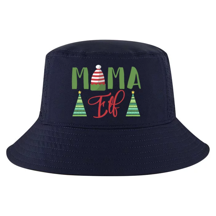 Mama Elf Christmas Elf Mother Mom Elf Funny Gift Cool Comfort Performance Bucket Hat