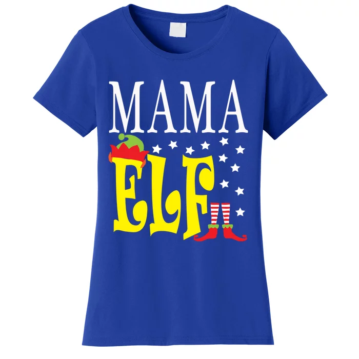 Mama Elf Christmas Funny Gift Ugly Xmas Mom Mothers Gift Women's T-Shirt