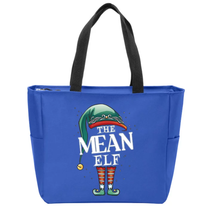 Mean Elf Christmas Group Xmas Pajama Party Cute Gift Zip Tote Bag