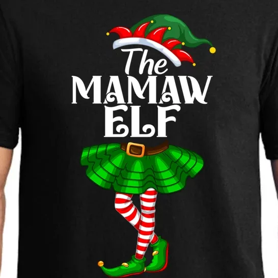 Mamaw Elf Christmas Costume Matching Family Mamaw Elf Squad Gift Pajama Set