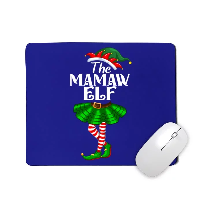 Mamaw Elf Christmas Costume Matching Family Mamaw Elf Squad Gift Mousepad