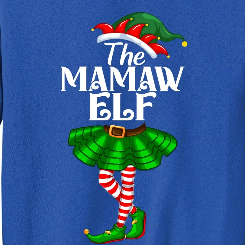 Mamaw Elf Christmas Costume Matching Family Mamaw Elf Squad Gift Tall Sweatshirt