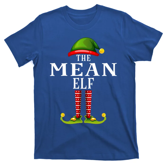 Mean Elf Christmas Matching Family Group Pjs Gift T-Shirt