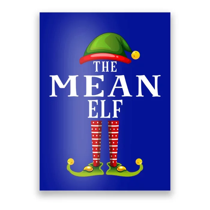 Mean Elf Christmas Matching Family Group Pjs Gift Poster